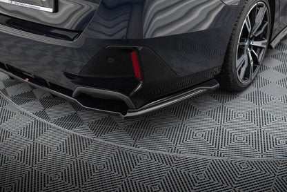 Diffusor Heckansatz V.1 passend für BMW 5er / i5 M-Paket Limousine / Touring G60 / G61 schwarz Hochglanz
