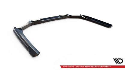 Diffusor Heckansatz V.1 passend für BMW 5er / i5 M-Paket Limousine / Touring G60 / G61 schwarz Hochglanz