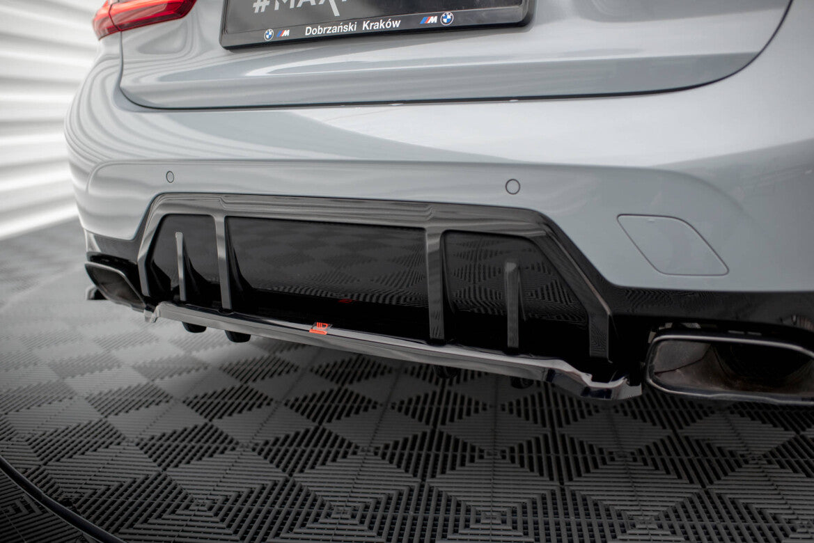Diffusor Heckansatz V.1 passend für BMW M340i G20 / G21 FL schwarz Hochglanz