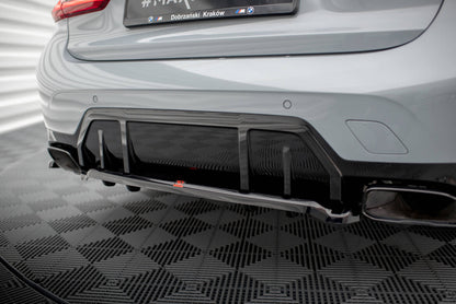 Diffusor Heckansatz V.1 passend für BMW M340i G20 / G21 FL schwarz Hochglanz