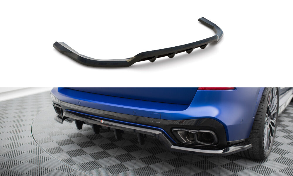 Diffusor Heckansatz V.1 passend für BMW X5 M-Paket G05 FL schwarz Hochglanz