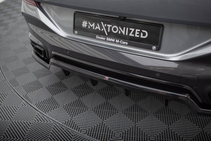 Diffusor Heckansatz V.1 passend für BMW X6 M-Paket G06 FL schwarz Hochglanz
