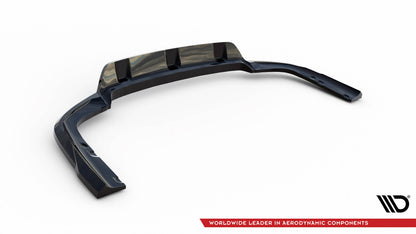 Diffusor Heckansatz V.1 passend für BMW X6 M-Paket G06 FL schwarz Hochglanz