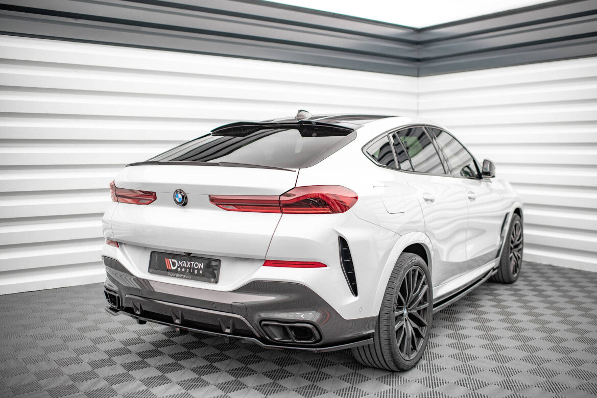 Diffusor Heckansatz V.1 passend für BMW X6 M-Paket G06 schwarz Hochglanz