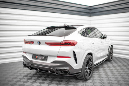 Diffusor Heckansatz V.1 passend für BMW X6 M-Paket G06 schwarz Hochglanz