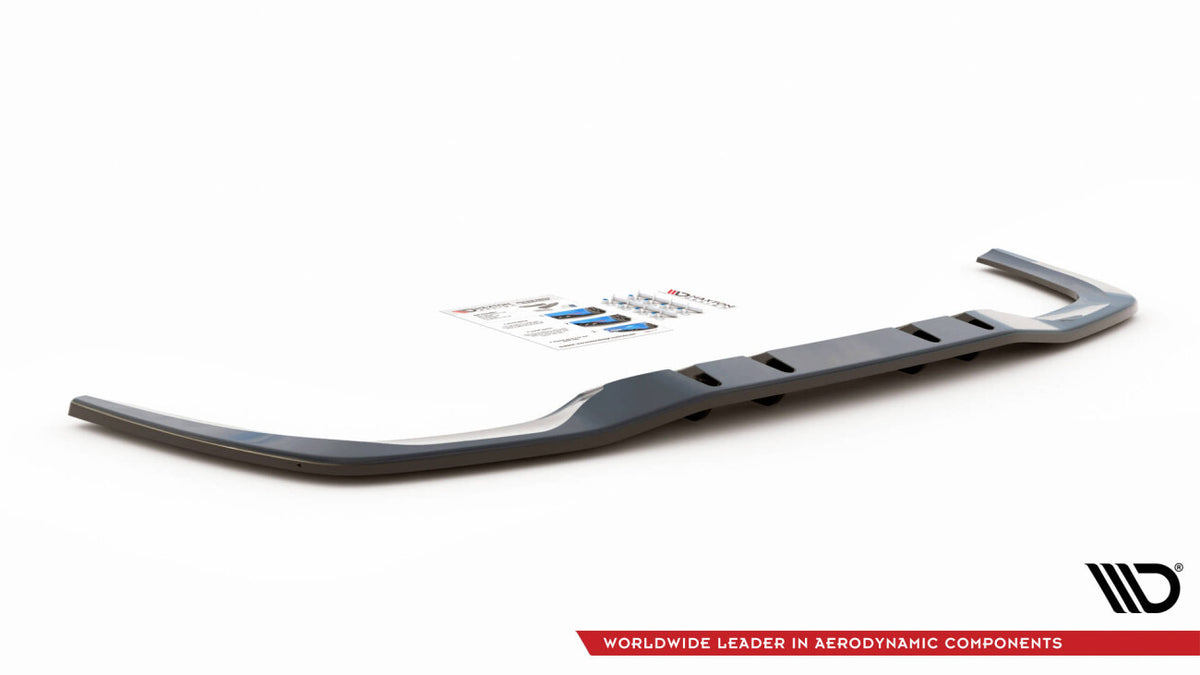 Diffusor Heckansatz V.1 passend für Mercedes A 35 AMG Limousine V177 schwarz Hochglanz