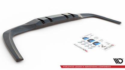 Diffusor Heckansatz V.1 passend für Mercedes A 35 AMG Limousine V177 schwarz Hochglanz
