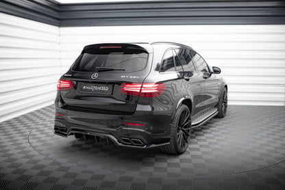Diffusor Heckansatz V.1 passend für Mercedes-AMG GLC 63 SUV X253 schwarz Hochglanz
