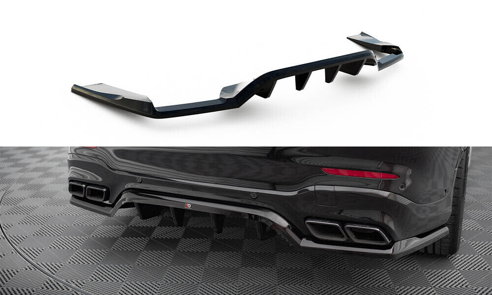Diffusor Heckansatz V.1 passend für Mercedes-AMG GLC 63 SUV X253 schwarz Hochglanz