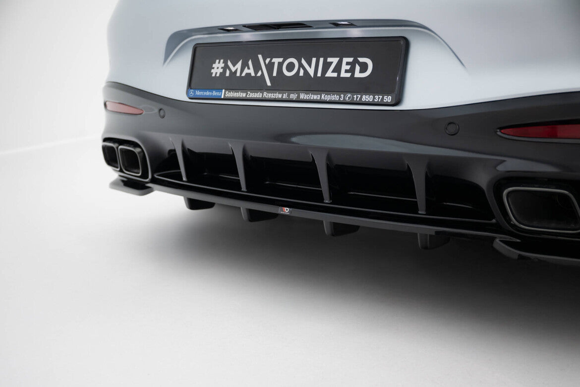 Diffusor Heckansatz V.1 passend für Mercedes-AMG GT 63 / 55 / 63 S E Performance C192 schwarz Hochglanz