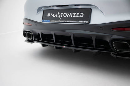 Diffusor Heckansatz V.1 passend für Mercedes-AMG GT 63 / 55 / 63 S E Performance C192 schwarz Hochglanz