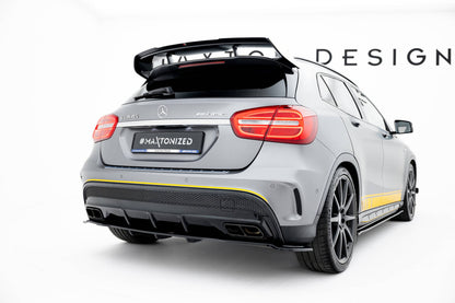 Diffusor Heckansatz V.1 passend für Mercedes GLA 45 AMG schwarz Hochglanz