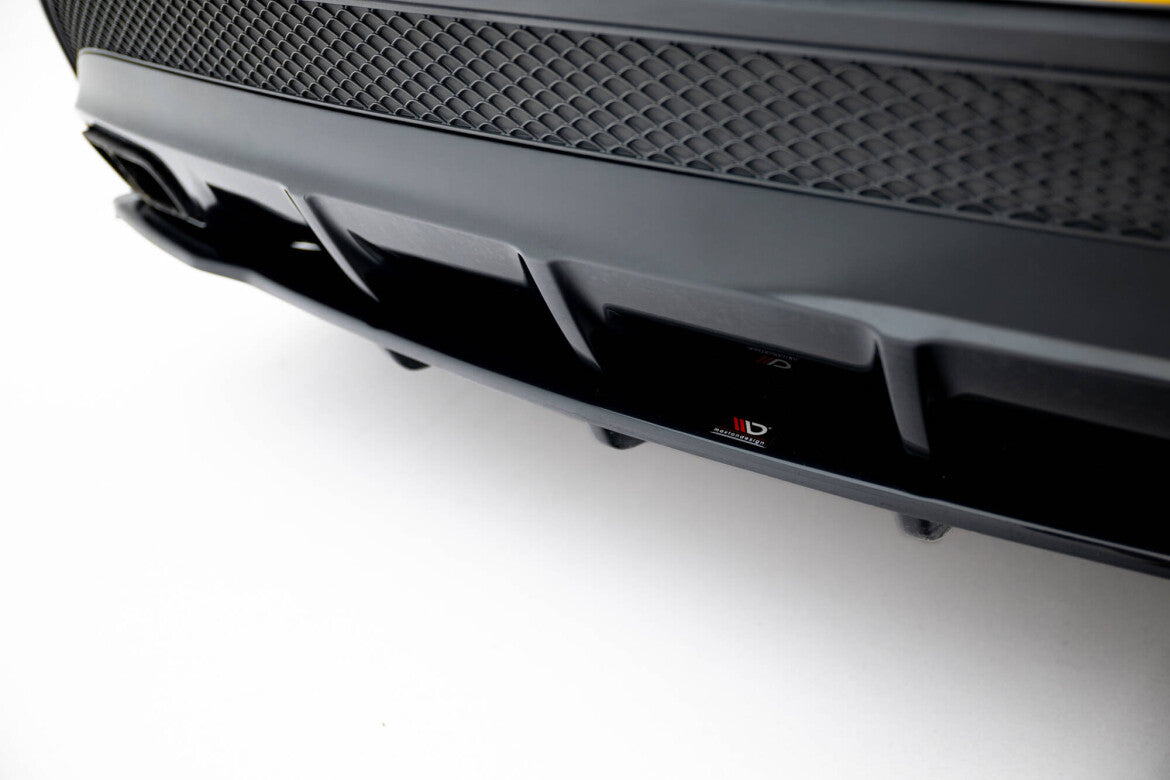 Diffusor Heckansatz V.1 passend für Mercedes GLA 45 AMG schwarz Hochglanz