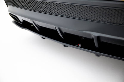 Diffusor Heckansatz V.1 passend für Mercedes GLA 45 AMG schwarz Hochglanz