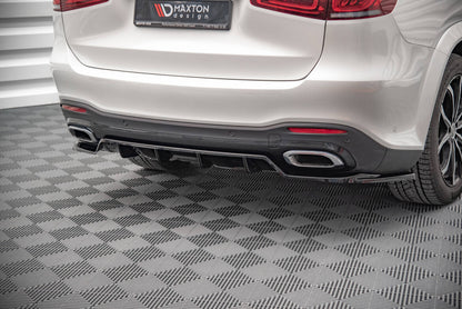 Diffusor Heckansatz V.1 passend für Mercedes GLS AMG-Line X167 schwarz Hochglanz