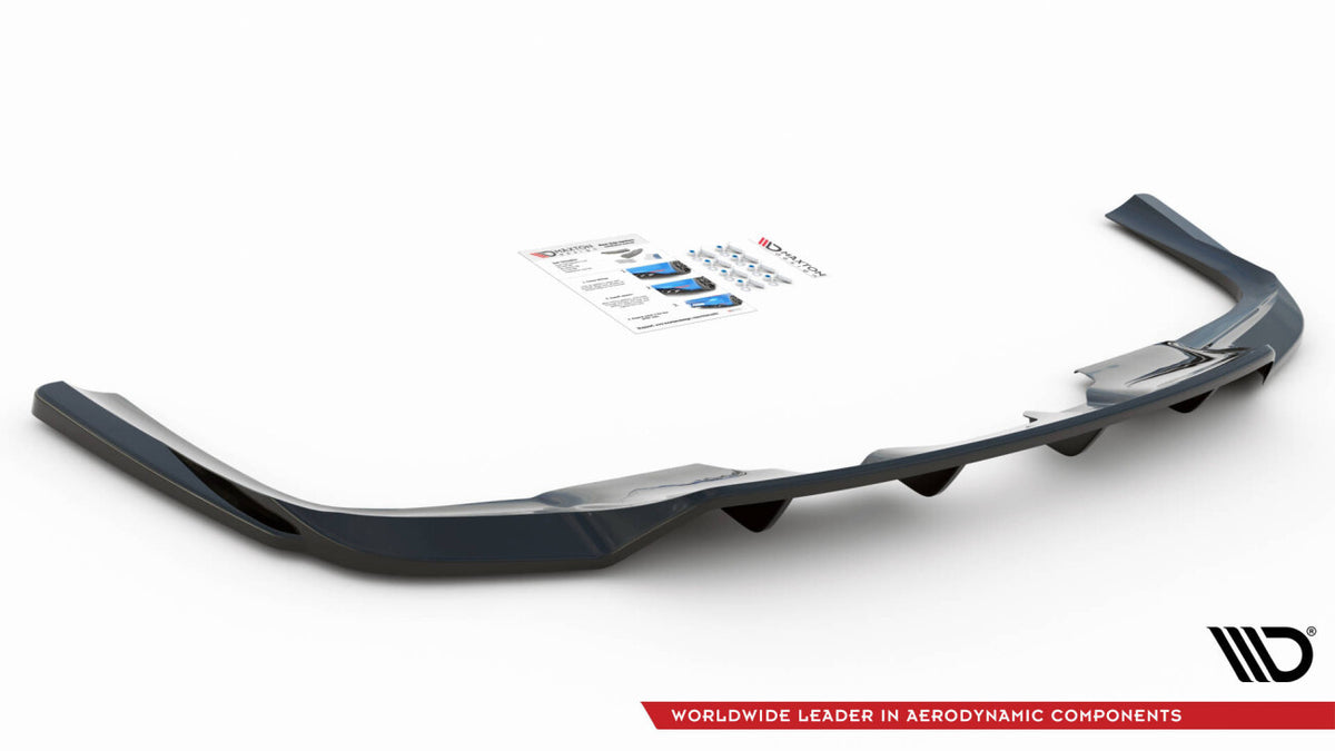Diffusor Heckansatz V.1 passend für Mercedes GLS AMG-Line X167 schwarz Hochglanz
