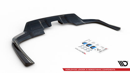 Diffusor Heckansatz V.1 passend für Mercedes GLS AMG-Line X167 schwarz Hochglanz