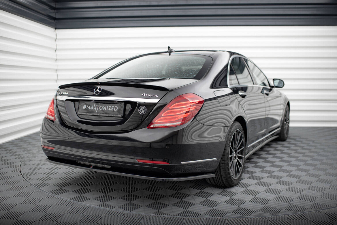 Diffusor Heckansatz V.1 passend für Mercedes S W222 schwarz Hochglanz