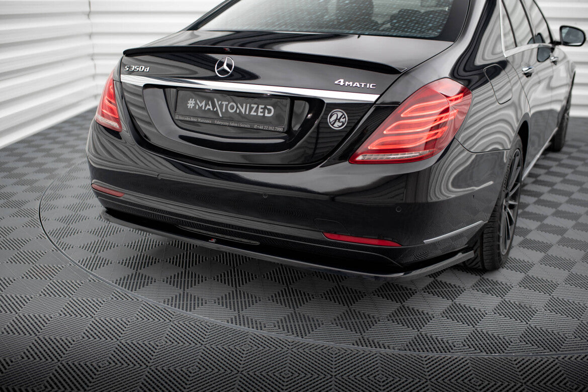 Diffusor Heckansatz V.1 passend für Mercedes S W222 schwarz Hochglanz