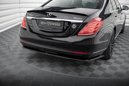 Diffusor Heckansatz V.1 passend für Mercedes S W222 schwarz Hochglanz