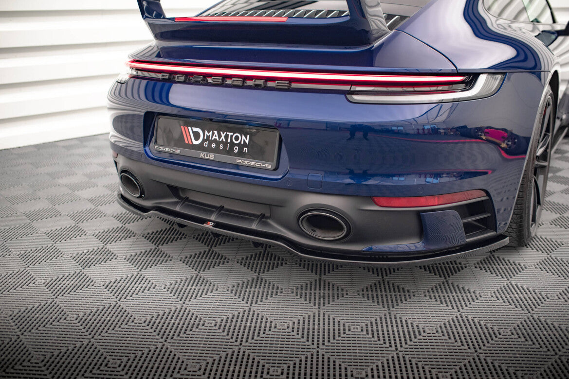 Diffusor Heckansatz V.1 passend für Porsche 911 Carrera Aero / Carrera GTS 992 schwarz Hochglanz