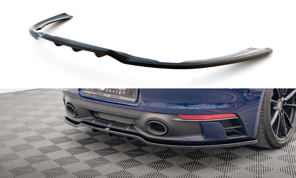 Diffusor Heckansatz V.1 passend für Porsche 911 Carrera Aero / Carrera GTS 992 schwarz Hochglanz