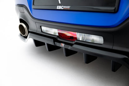 Diffusor Heckansatz V.1 passend für Subaru BRZ Mk2 schwarz Hochglanz + Flaps matt