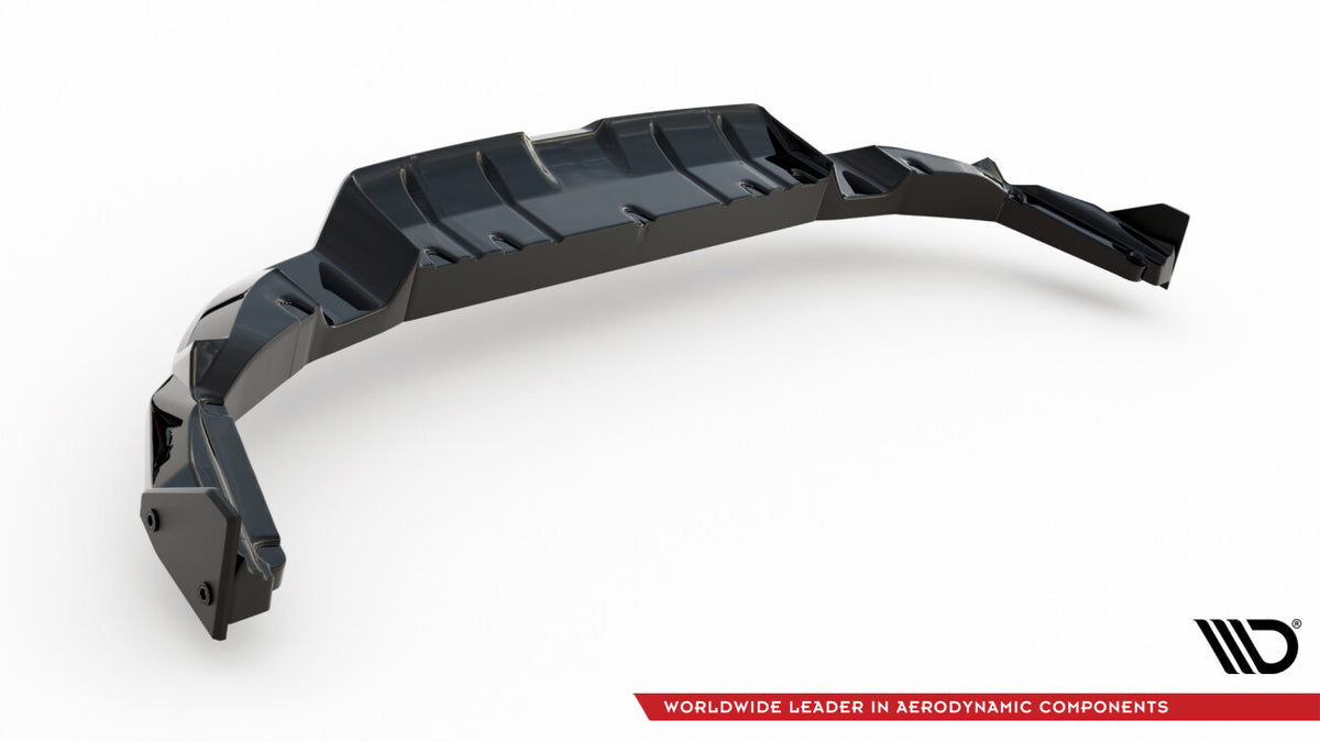 Diffusor Heckansatz V.1 passend für Subaru BRZ Mk2 schwarz Hochglanz + Flaps matt