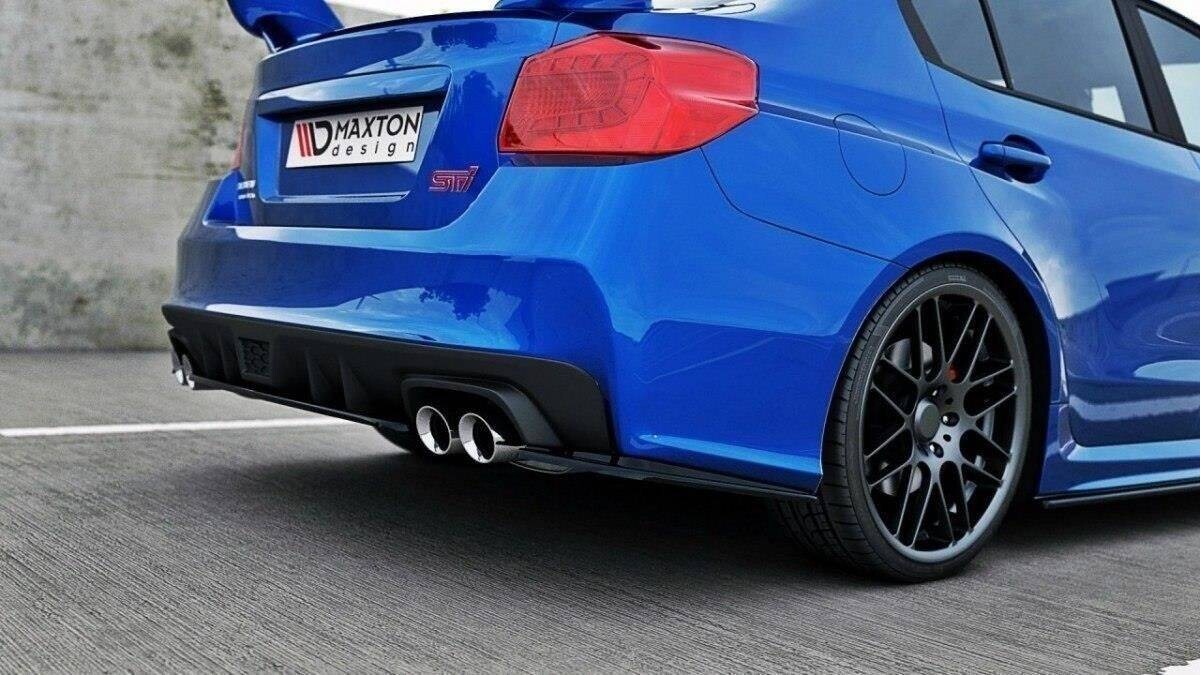 Diffusor Heckansatz V.1 passend für Subaru Impreza WRX STI Mk4 / Mk4 FL schwarz Hochglanz