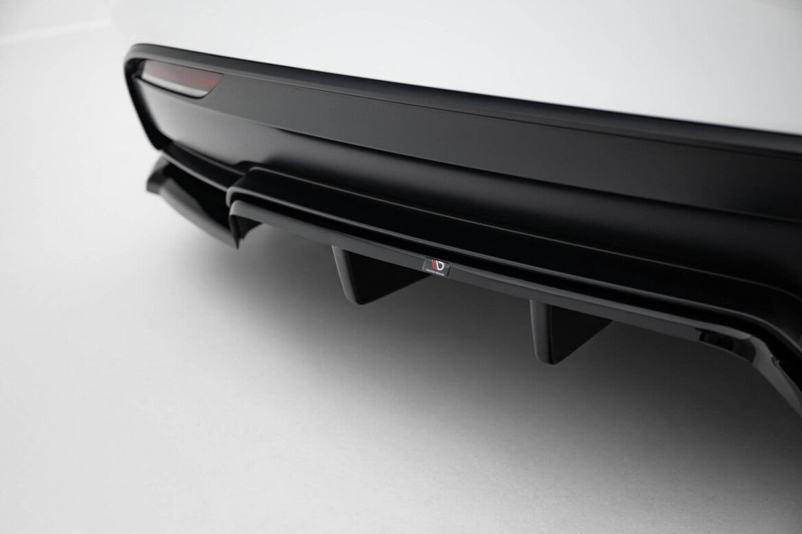 Diffusor Heckansatz V.1 passend für Tesla Model 3 Performance Mk1 FL schwarz Hochglanz