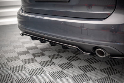Diffusor Heckansatz V.1 passend für Volvo V90 Mk2 schwarz Hochglanz