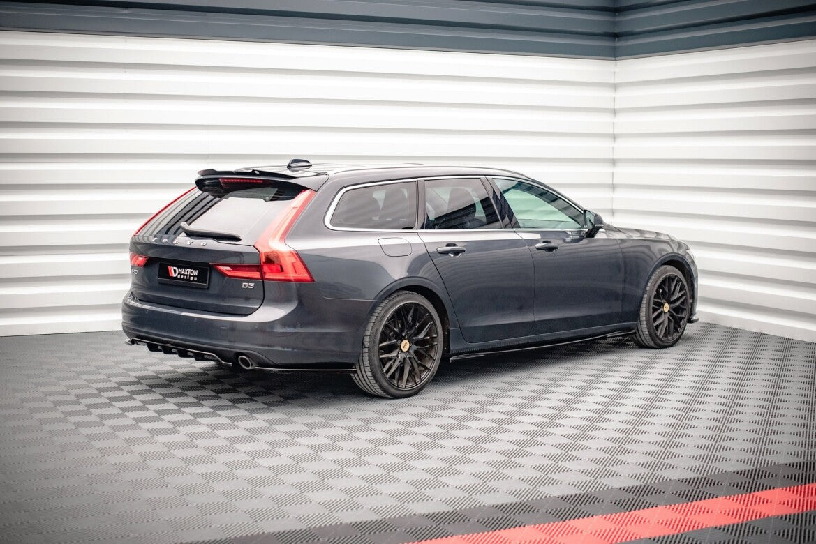 Diffusor Heckansatz V.1 passend für Volvo V90 Mk2 schwarz Hochglanz