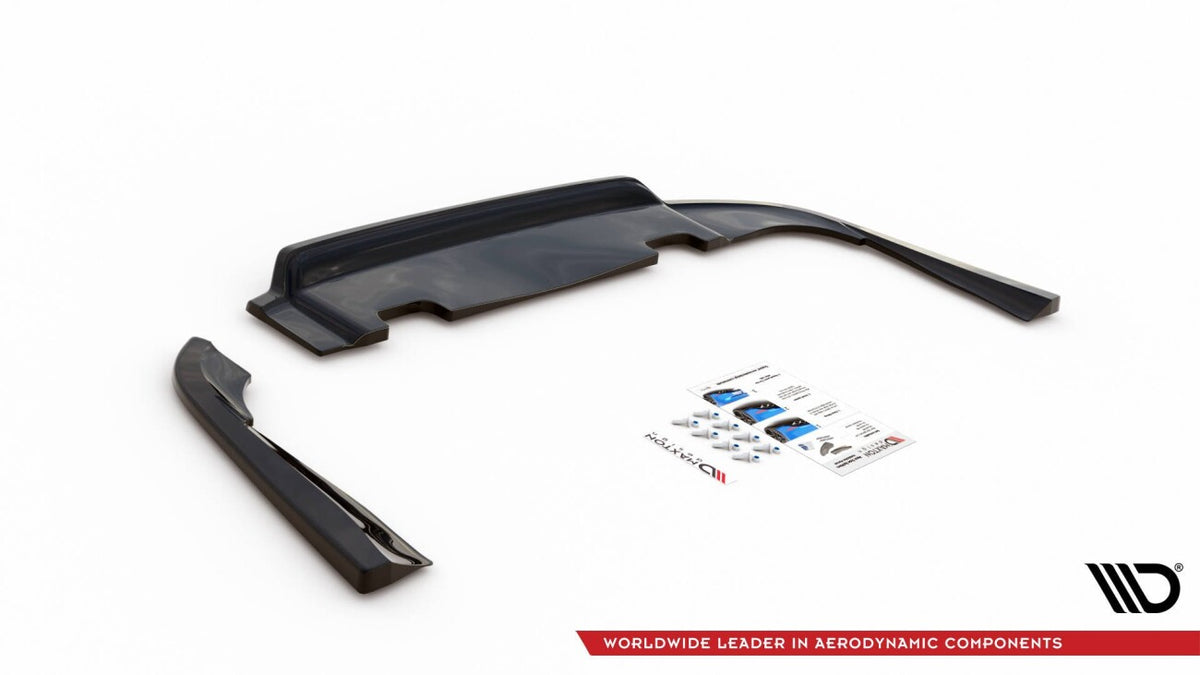 Diffusor Heckansatz V.1 passend für Volvo V90 Mk2 schwarz Hochglanz
