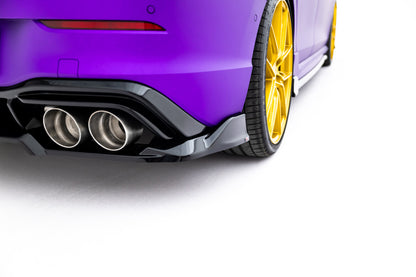Diffusor Heckansatz V.1 passend für VW Golf R Hatchback Mk8 / Mk8 FL schwarz Hochglanz