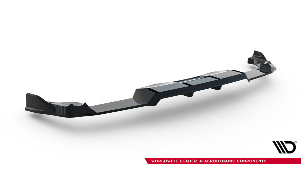Diffusor Heckansatz V.1 passend für VW Golf R Hatchback Mk8 / Mk8 FL schwarz Hochglanz