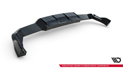 Diffusor Heckansatz V.1 passend für VW Golf R Hatchback Mk8 / Mk8 FL schwarz Hochglanz