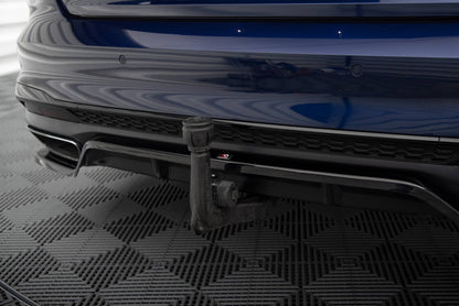 Diffusor Heckansatz V.2 passend für Audi A4 S-Line B9 FL schwarz Hochglanz