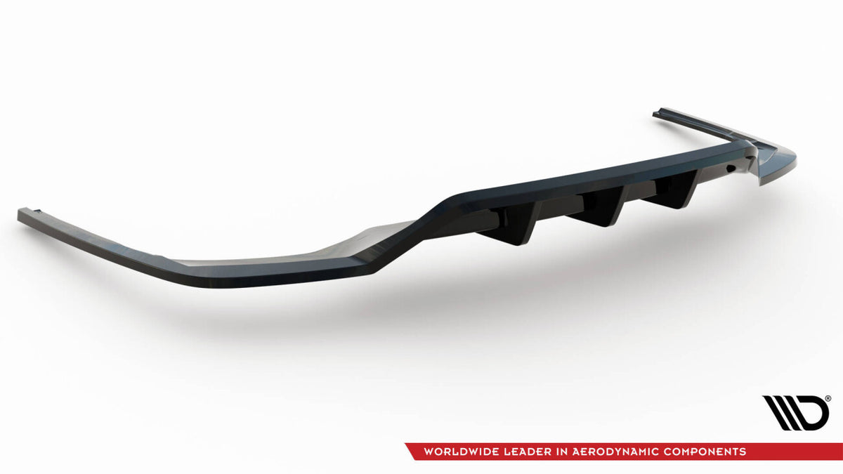 Diffusor Heckansatz V.2 passend für Audi A4 S-Line B9 FL schwarz Hochglanz