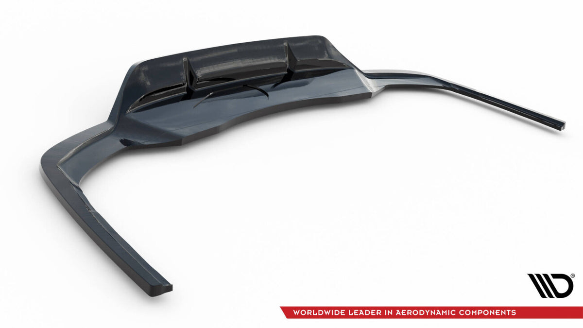 Diffusor Heckansatz V.2 passend für Audi A4 S-Line B9 FL schwarz Hochglanz