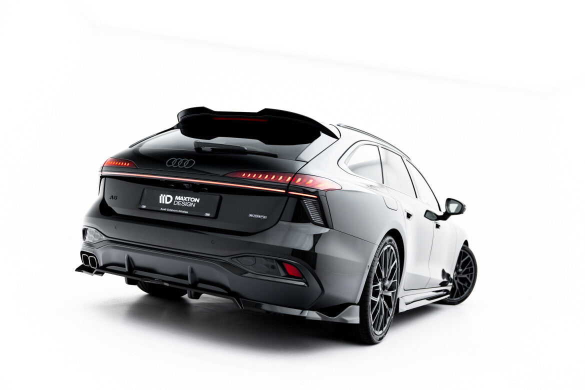 Diffusor Heckansatz V.2 passend für Audi A6 S-Line C9 schwarz Hochglanz