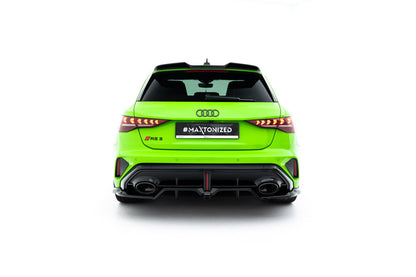 Diffusor Heckansatz V.2 passend für Audi RS3 Sportback 8Y FL schwarz Hochglanz