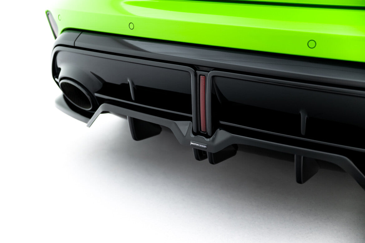 Diffusor Heckansatz V.2 passend für Audi RS3 Sportback 8Y FL schwarz Hochglanz