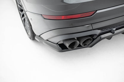 Diffusor Heckansatz V.2 passend für Audi SQ8 / Q8 S-Line Mk1 FL schwarz Hochglanz