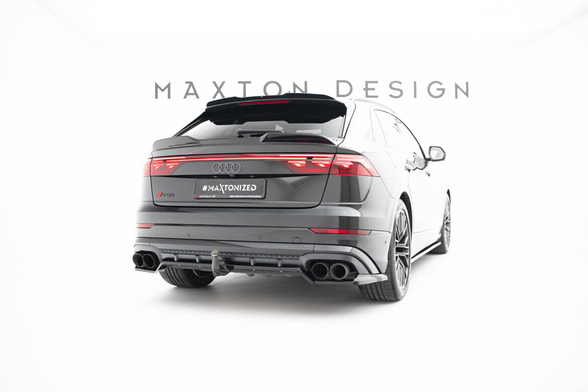 Diffusor Heckansatz V.2 passend für Audi SQ8 / Q8 S-Line Mk1 FL schwarz Hochglanz