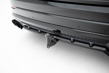 Diffusor Heckansatz V.2 passend für Audi SQ8 / Q8 S-Line Mk1 FL schwarz Hochglanz