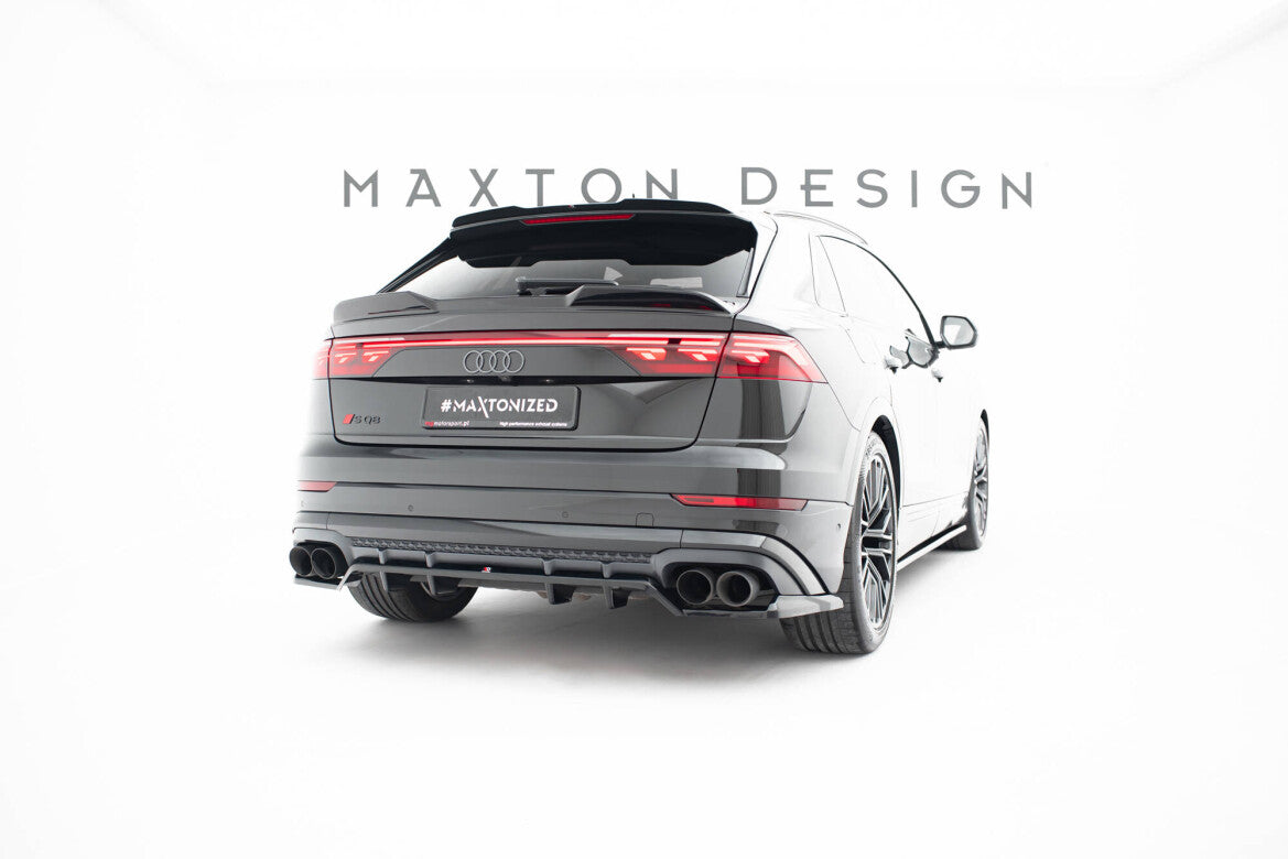 Diffusor Heckansatz V.2 passend für Audi SQ8 / Q8 S-Line Mk1 FL schwarz Hochglanz