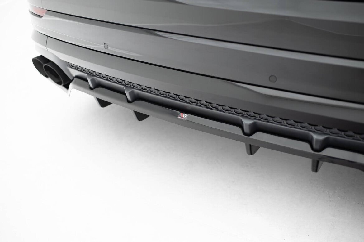 Diffusor Heckansatz V.2 passend für Audi SQ8 / Q8 S-Line Mk1 FL schwarz Hochglanz