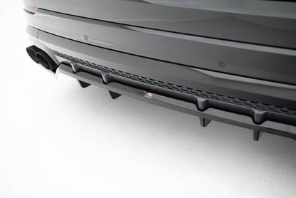 Diffusor Heckansatz V.2 passend für Audi SQ8 / Q8 S-Line Mk1 FL schwarz Hochglanz
