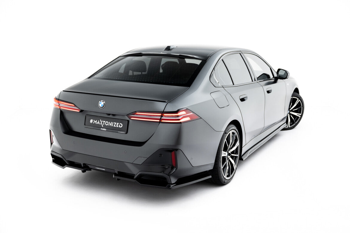 Diffusor Heckansatz V.2 passend für BMW 5er / i5 M-Paket Limousine / Touring G60 / G61 schwarz Hochglanz