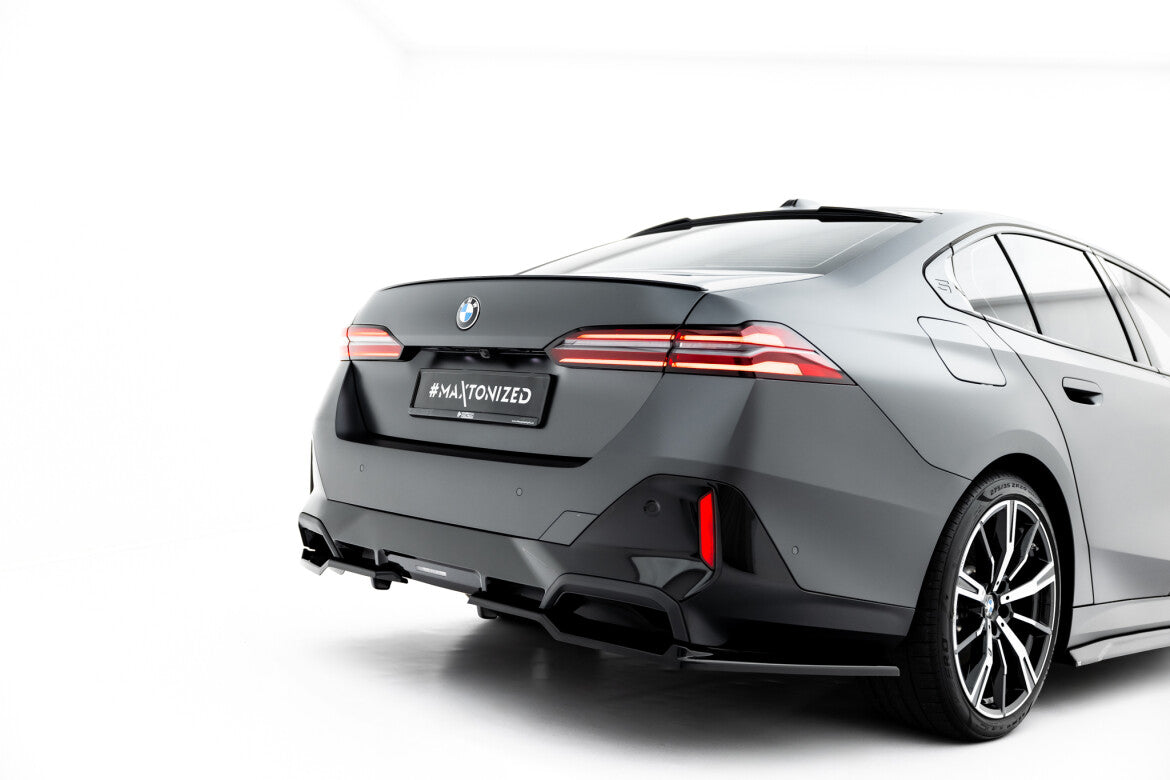 Diffusor Heckansatz V.2 passend für BMW 5er / i5 M-Paket Limousine / Touring G60 / G61 schwarz Hochglanz